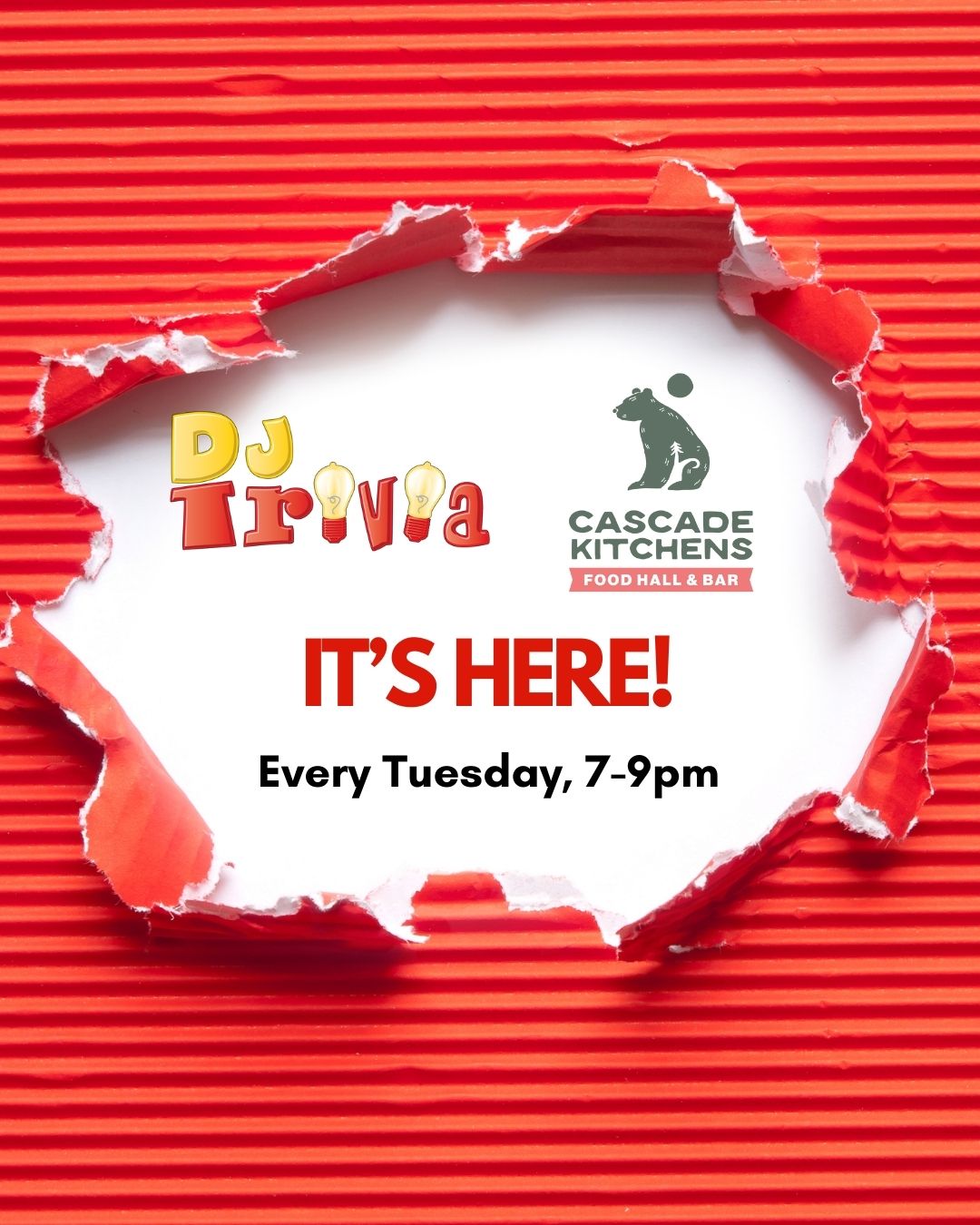 DJ Trivia night at Cascade Kitchens